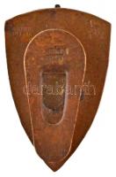 1936. "Országos Frontharcos Szövetség" zománcozott bronz gomblyukjelvénye hátoldalon "...