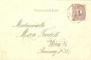 1898 Budapest V. Vigadó a Dunáról nézve, uszályok