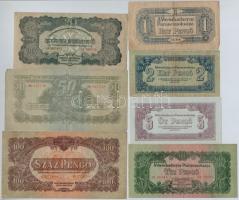 1944. 10-100P "A Vöröshadsereg Parancsnoksága" (7x) T:III,III-