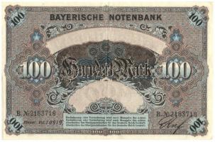 Német Birodalom / Bajorország 1900. 100M vízjeles papíron T:III szép papír / German Empire / Bavaria...