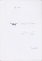 1975 Jankovszky György(1946-): Fekete nyíl V., fotómontázs, feliratozva, aláírt, pecséttel jelzett, ...