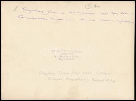 1932 Bp., Csajthay Ferenc (1862-1940) újságíró tiszteletére a Pannóniában rendezett baráti vacsora r...