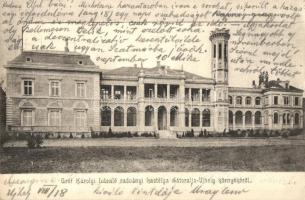 1905 Füzérradvány, Radvány; Károlyi kastély