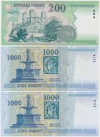 1998. 200Ft "FE" + 2000. 1000Ft "DC" "Millennium" + 2006. 500Ft "...