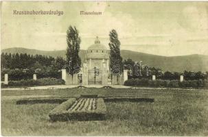 Krasznahorkaváralja, Krásnohorské Podhradie; Mauzóleum, Fuchs József kiadása / mausoleum (ázott sarkak / wet corners)