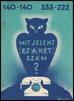 cca 1930-1940 Budapesti telefonszolgáltatással kapcsolatos kiadványok, 3 db