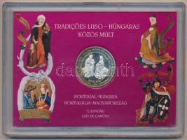 1998. Magyarország a Lisszaboni Expón 98 (Carolina - A kontinens első gőzhajója / Árpádházi Szt. Erzsébet - Portugáliai Szt. Erzsébet) Ag emlékérem, műanyag dísztokban, sorszámozott tanúsítvánnyal (15,55g/0.835/32mm) T:PP patina