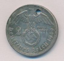 Német Harmadik Birodalom 1939A 2M Ag "Hindenburg" T:3 ly. 
German Third Reich 1939A 2 Mar...