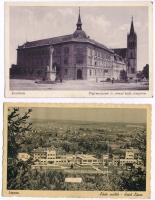 16 db RÉGI magyar városképes lap / 16 pre-1945 Hungarian town-view postcards