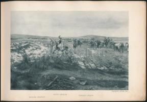 Nagy-Szeben bevétele 1849. Márczius 11-én. Bem-Petőfi körkép. Festette: Styka Jan, Vágó Pál és Spány...