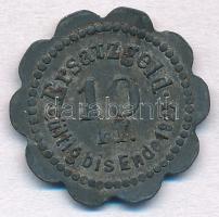 Németország / Weimar Köztársaság / Stettin 1920. 10Pf Zn "Ersatzgeld - Gültig bis End 1922&quot...