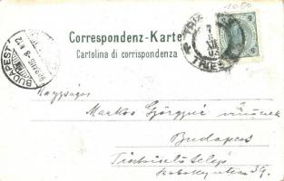 1903 Trieste, Börsenplatz / Piazza della Borsa / stock exchange, tram, square