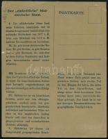 cca 1920-1930 Der "einheitliche" jugoslavische(!) Staat, Jugoszlávia etnikai térképe, háto...