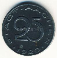 Német Birodalom/ Weimari Köztársaság/ Aachen 1920. 25Pf szükségpénz T:3+