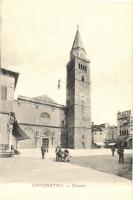 Koper, Capodistria; Duomo / cathedral, street vendor
