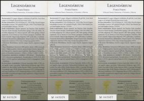 2006 Puskás Ferenc (1927-2006) "A Nemzet Búcsúja" - 3 db sorszámkövető meghívó / emléklap
