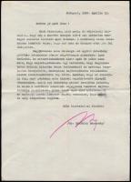 1949-1950 Endrédy Vendel (1895-1981) zirci apát levelezése, 6 db