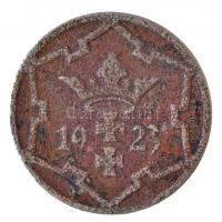 Danzig 1923. 5Pf fém szükségpénz T:3  Danzig 1923. 5 Pfennig necessity coin C:F