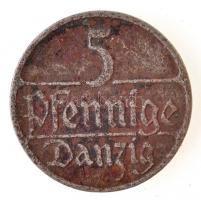 Danzig 1923. 5Pf fém szükségpénz T:3 
Danzig 1923. 5 Pfennig necessity coin C:F