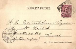 1898 Genova, Genoa; Monumento Cristoforo Colombo, S. Brigida e Stazione Piazza Principe, Tem. Di Dia...