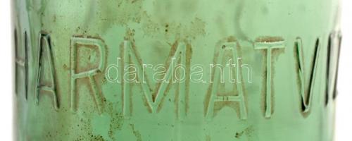 2 csatos üveg, egyik Harmatvizes