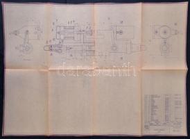 1957 M16-17 PF műszaki rajzok mappában