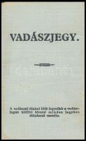 1935 Darnózseli, vadászjegy, fénykép nélkül