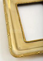 Ezüstözött réz képkeret. Külső méret 16x21 cm, Belső méret 9x12 cm / Silver plated copper frame