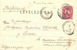 1899 Segesvár, Schässburg, Sighisoara; Schulberg, Ev. Bürgerschule, Burg, Schusterturm / Evangélikus...