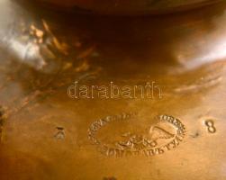 XIX. sz.:  Afanasz Ánnyikov AV Ablemova, Tula. Jelzett orosz réz szamovár. / Anafas Annyikoff, Tula,...