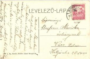 Bonyhád, takarékpénztár. W.L. Bp. Hoffer József kiadása  (EK)