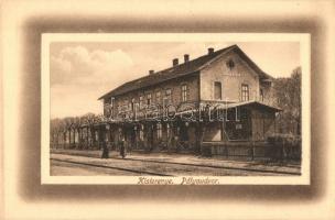 Kisterenye (Bátonyterenye), vasútállomás. Bogenglück Mór fia kiadása / Bahnhof / railway station