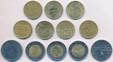 Olaszország 1979-1998. 12xklf forgalmi emlékkiadás 100-500L közötti címletek T:1-,2
Italy 1979-1998...