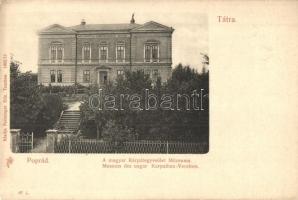 Poprád (Tátra), Magyar Kárpát Egyesület múzeuma. Feitzinger Ede 67. L. / Museum of Hungarian Carpathian Society