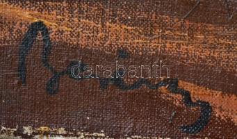 Berény jelzéssel: Csendélet hegedűvel. Olaj, vászon, festék hibával, 100×80 cm