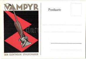 1929 Vampyr. Der elektrische Staubsauger / German electric vacuum cleaner advertisement card (EK)