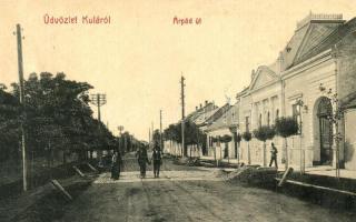 Kula, Árpád út. W. L. Bp. 2338. Kiadja Friedmann Hermann / street view (EK)