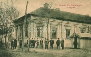Bácsfeketehegy, Feketic; Községháza, létra. W. L. 633. / town hall, ladder (Rb)