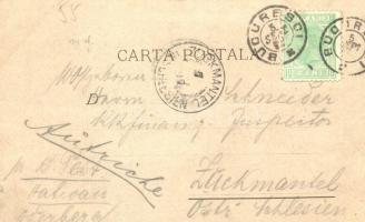 1897 (Vorläufer!) Sinaia, Vederea generala, Manastirea / general view, Romanian Orthodox monastery. ...