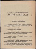 1922 A Magyar Cserkésszövetség alapszabályai 24p.