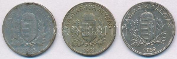 1926-1939. 1P Ag (3xklf) T:2-,3 patina
Adamo P6