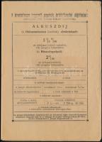 1943 A Budapesti Értéktőzsde díjtételei és kötésegységei. 15p. 12x17 cm