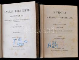 Vegyes könyvtétel, 2 db: 

McCarthy, Justus: Anglia története korunkban. I. kötet. Fordította: Szá...