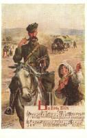 Szic Lövészek, első világháborús propaganda lap - 3 db régi képeslap / WWI Sich Riflemen propaganda postcard - 3 pre-1945 postcards