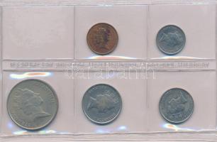 Bermuda 1986. 1c-50c (5xklf) T:1,1-
Bermuda 1986. 1 Cent - 50 Cents (5xdiff) C:UNC,AU