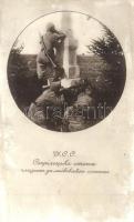 Első világháborús ukrán légió katonái - 5 db régi képeslap / WWI Ukranian Legion soldiers - 5 pre-1945 postcards