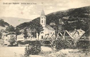 Rahó, Rakhiv; Látkép, Tisza híd - 3 db régi képeslap / general view, bridge - 3 pre-1945 postcards