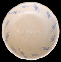 Kerámia mosdótál, matricás, jelzett (Adderley), kis kopásokkal, d: 40 cm