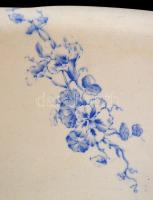 Kerámia mosdótál, matricás, jelzett (Adderley), kis kopásokkal, d: 40 cm