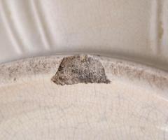 Kerámia mosdótál, matricás, jelzett (Adderley), kis kopásokkal, d: 40 cm